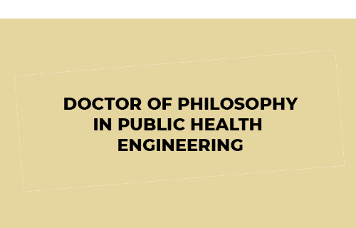 MPhil/PhD in Public Health Engineering
